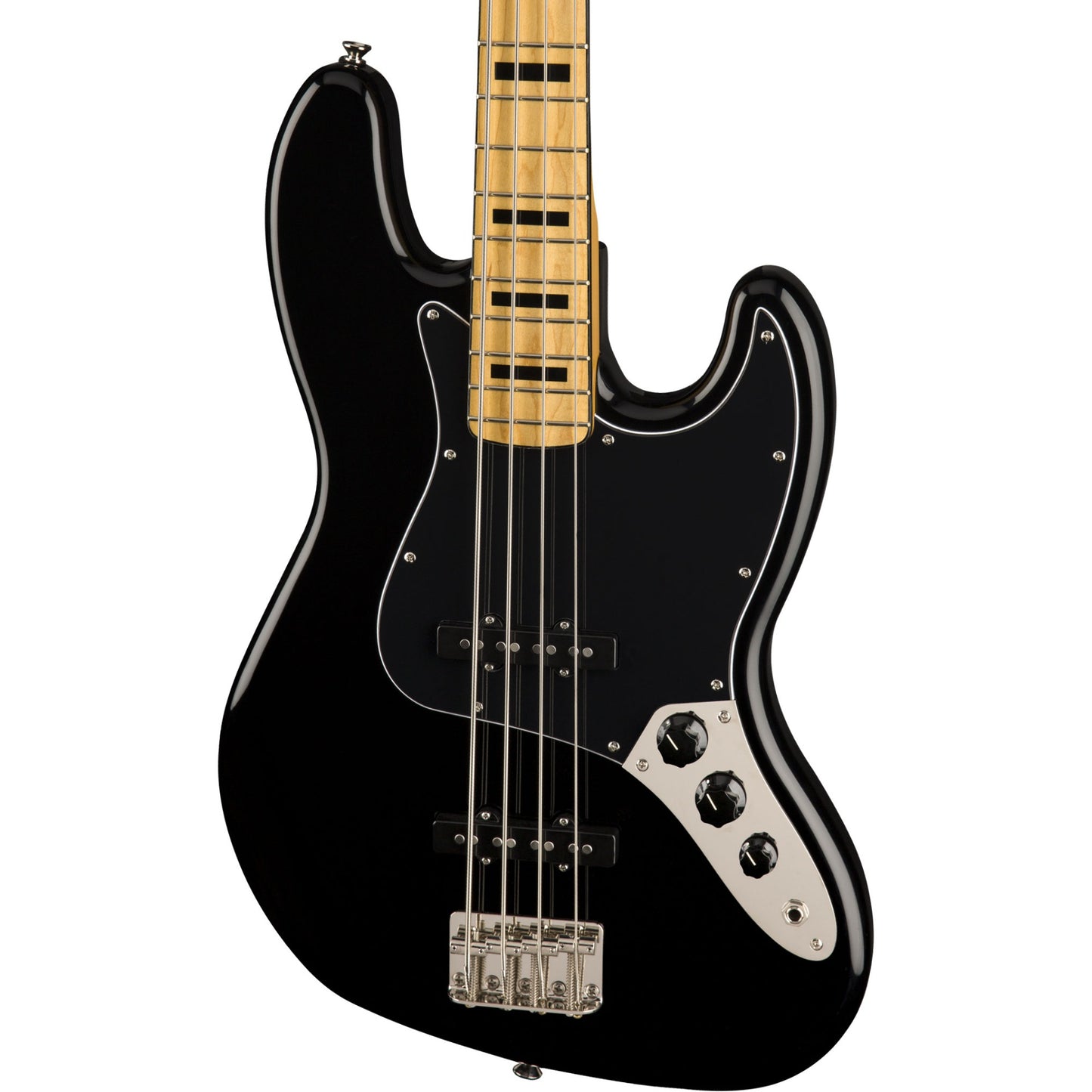 Squier Classic Vibe '70s Jazz Bass Guitar - Maple Fingerboard, Black