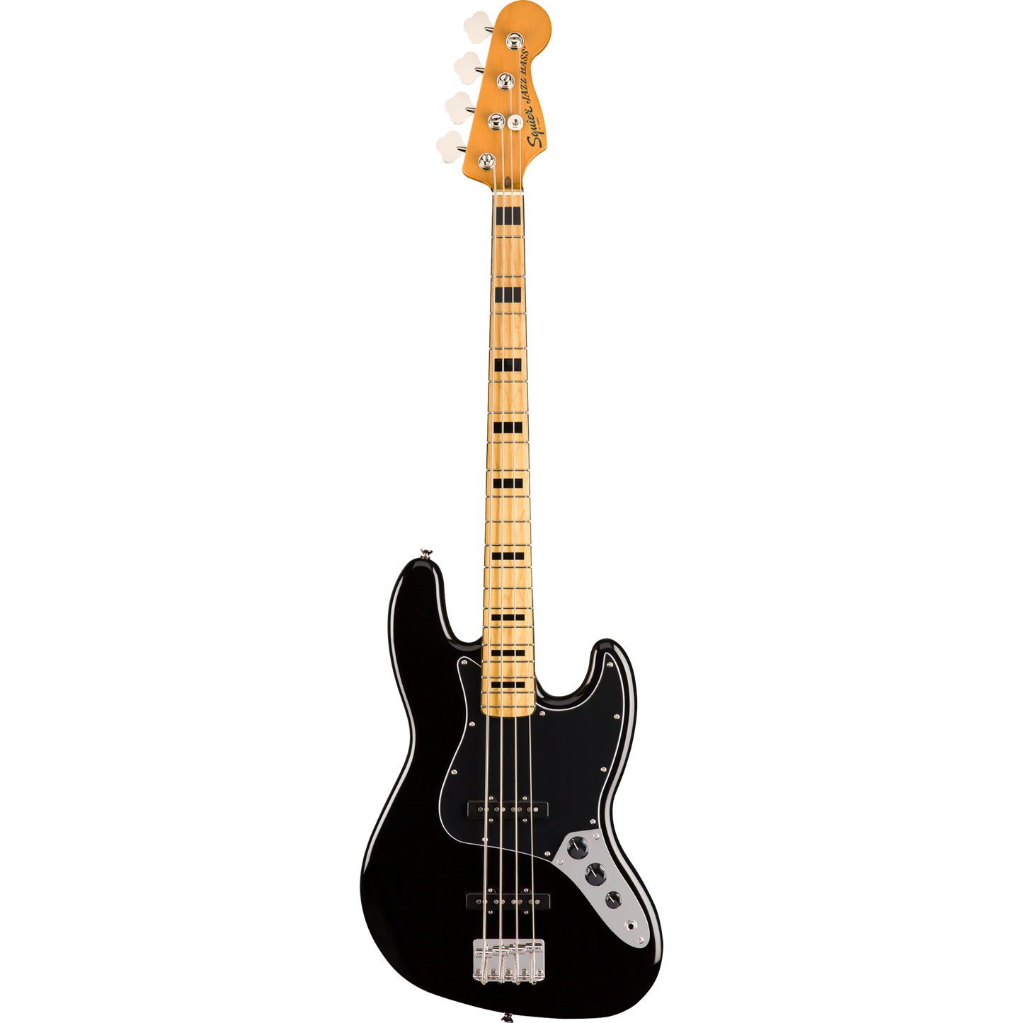 Squier Classic Vibe '70s Jazz Bass Guitar - Maple Fingerboard, Black