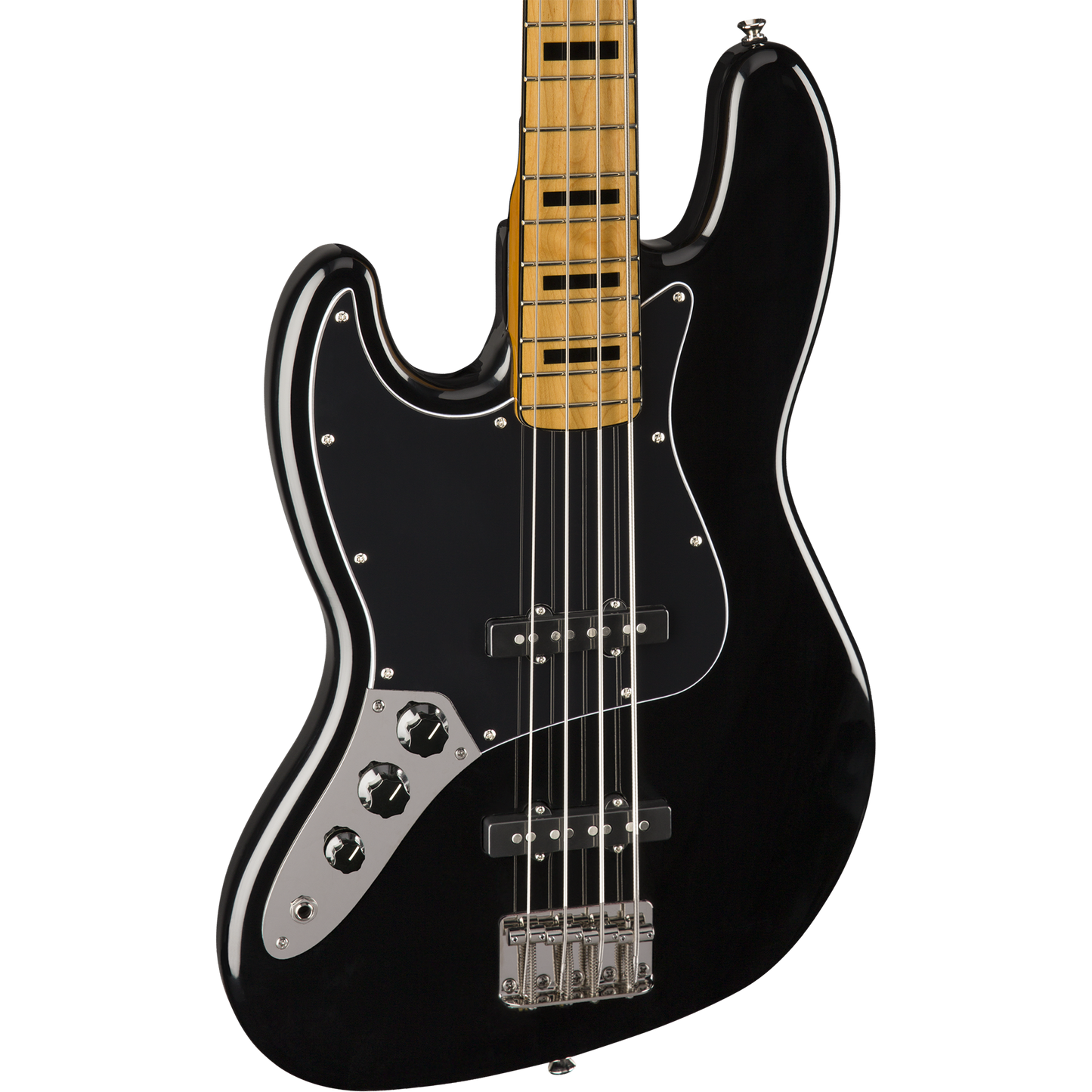 Squier Classic Vibe '70s Jazz Bass Guitar - Maple Fingerboard, Black