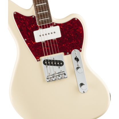 Squier Limited Edition Paranormal Offset Telecaster SJ - Laurel Fingerboard, Tortoiseshell Pickguard, Olympic White