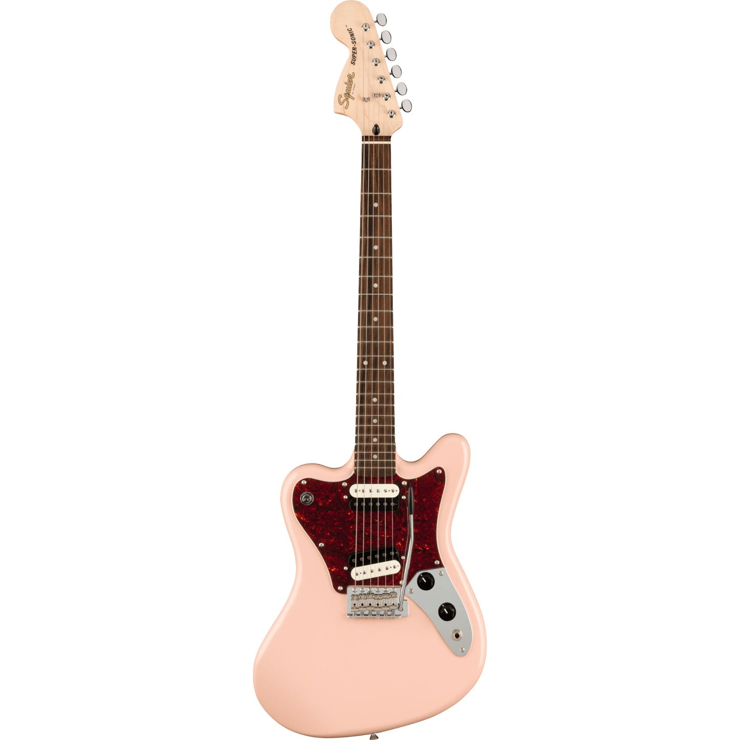 Squier Paranormal Series Super Sonic Electric Guitar in Shell Pink