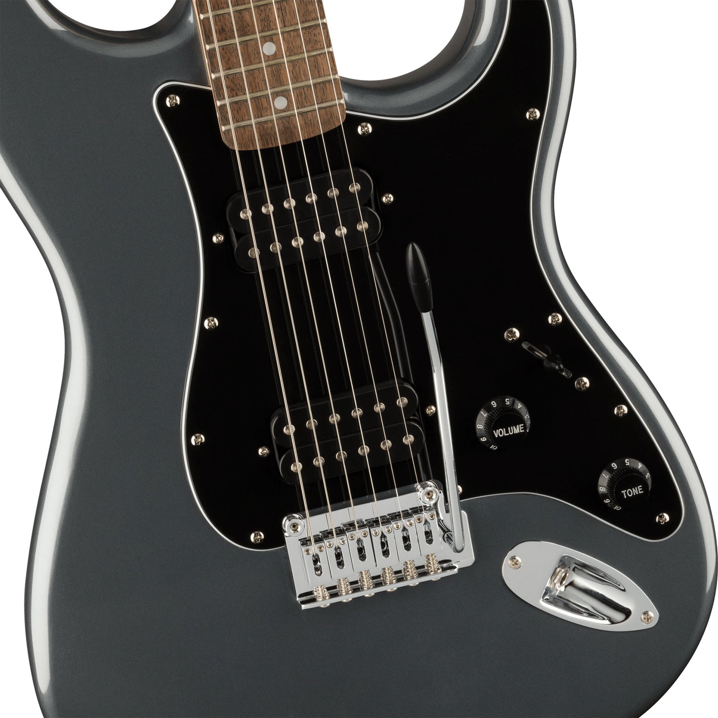 Squier Affinity Series Stratocaster HH Electric Guitar - Charcoal Frost Metallic