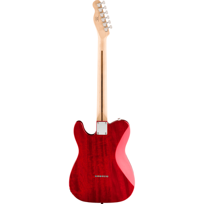 Squier Affinity Series Telecaster FMT SH Electric Guitar - Laurel Fingerboard, Crimson Red Transparent