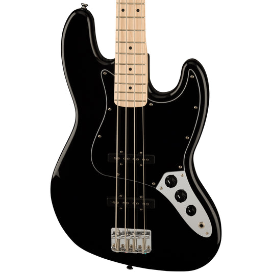 Squier Affinity Series Jazz Bass - Maple Fingerboard, Black Pickguard, Black