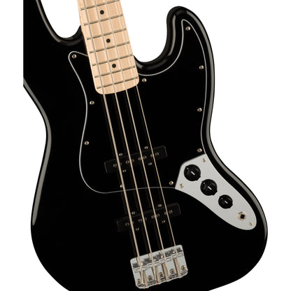 Squier Affinity Series Jazz Bass - Maple Fingerboard, Black Pickguard, Black