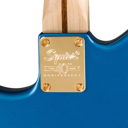 Squier 40th Anniversary Jazzmaster, Gold Edition, Lake Placid Blue