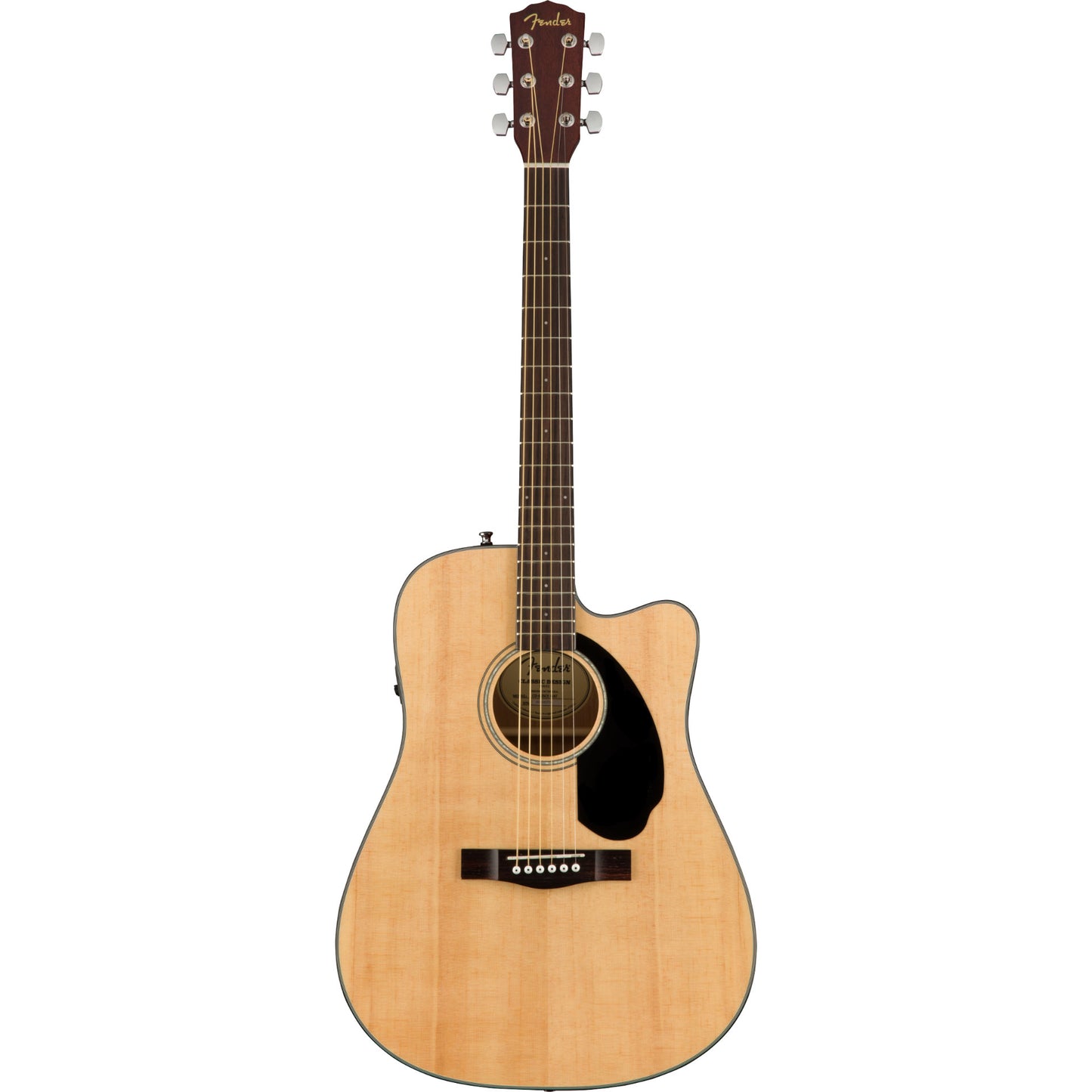 Fender CD60SCE Classic Design Dreadnought Acoustic Electric Guitar, Natural