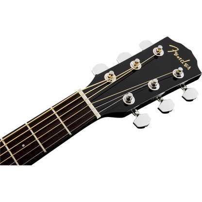 Fender CC-60SCE Concert Acoustic Electric Guitar - Walnut Fingerboard, Black