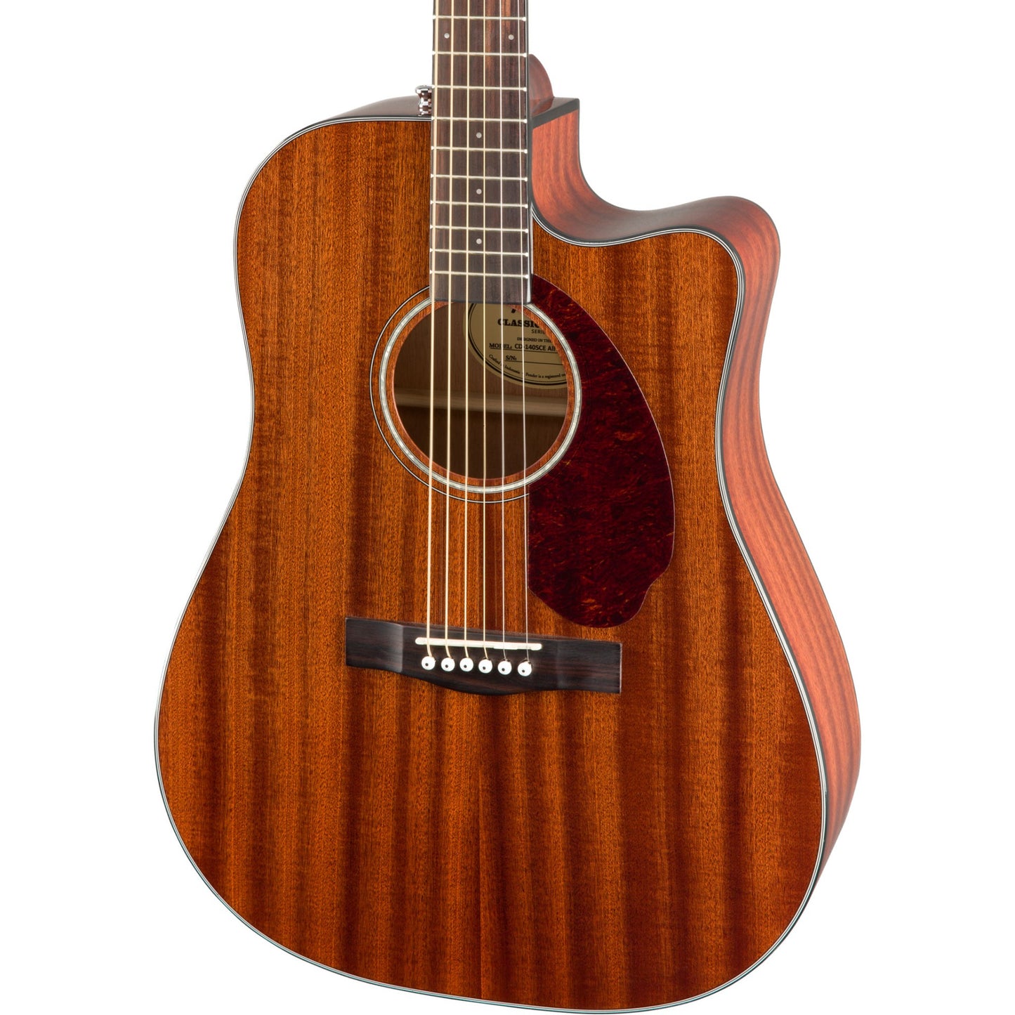 Fender CD-140SCE All-Mahogany Acoustic Electric Guitar