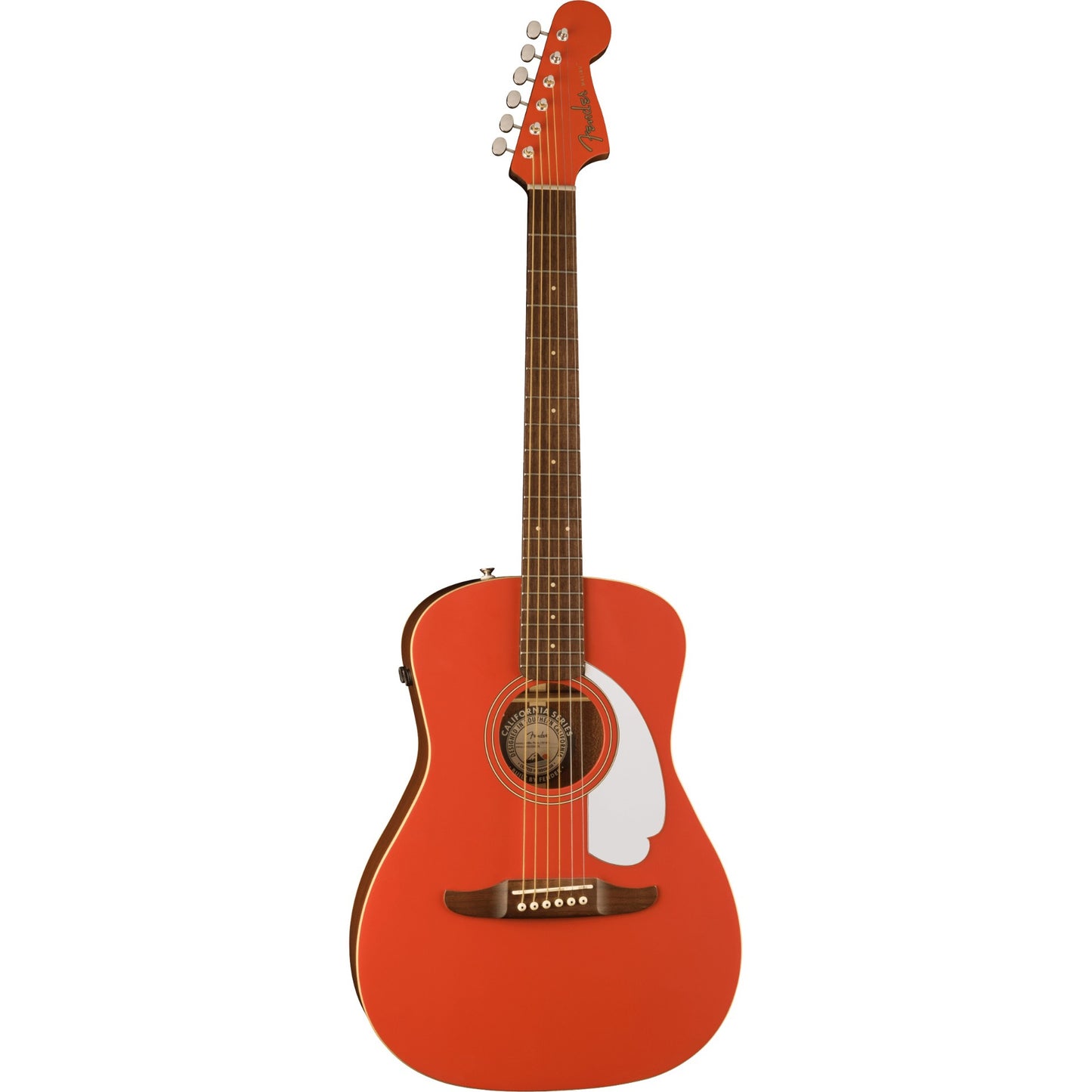 Fender Malibu Player Acoustic Electric Guitar - Fiesta Red, Walnut Fingerboard