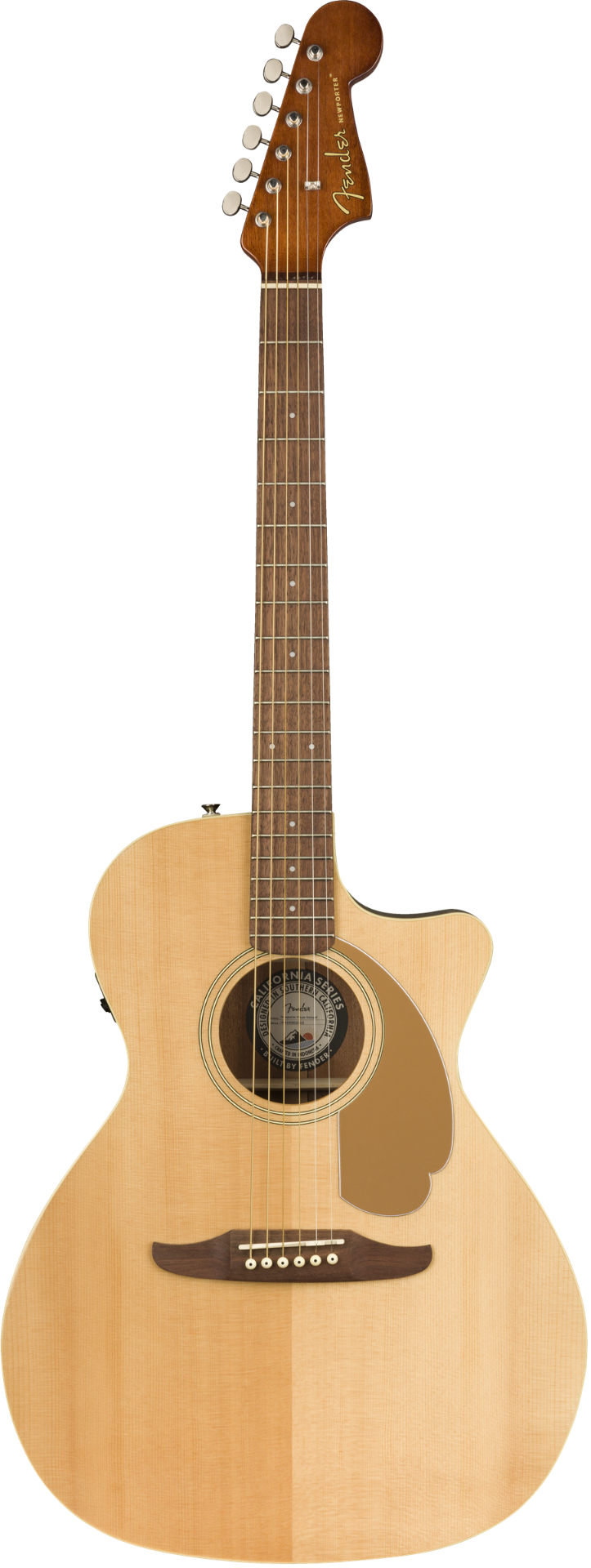 Fender Newporter Player Acoustic-Electric Guitar, Natural