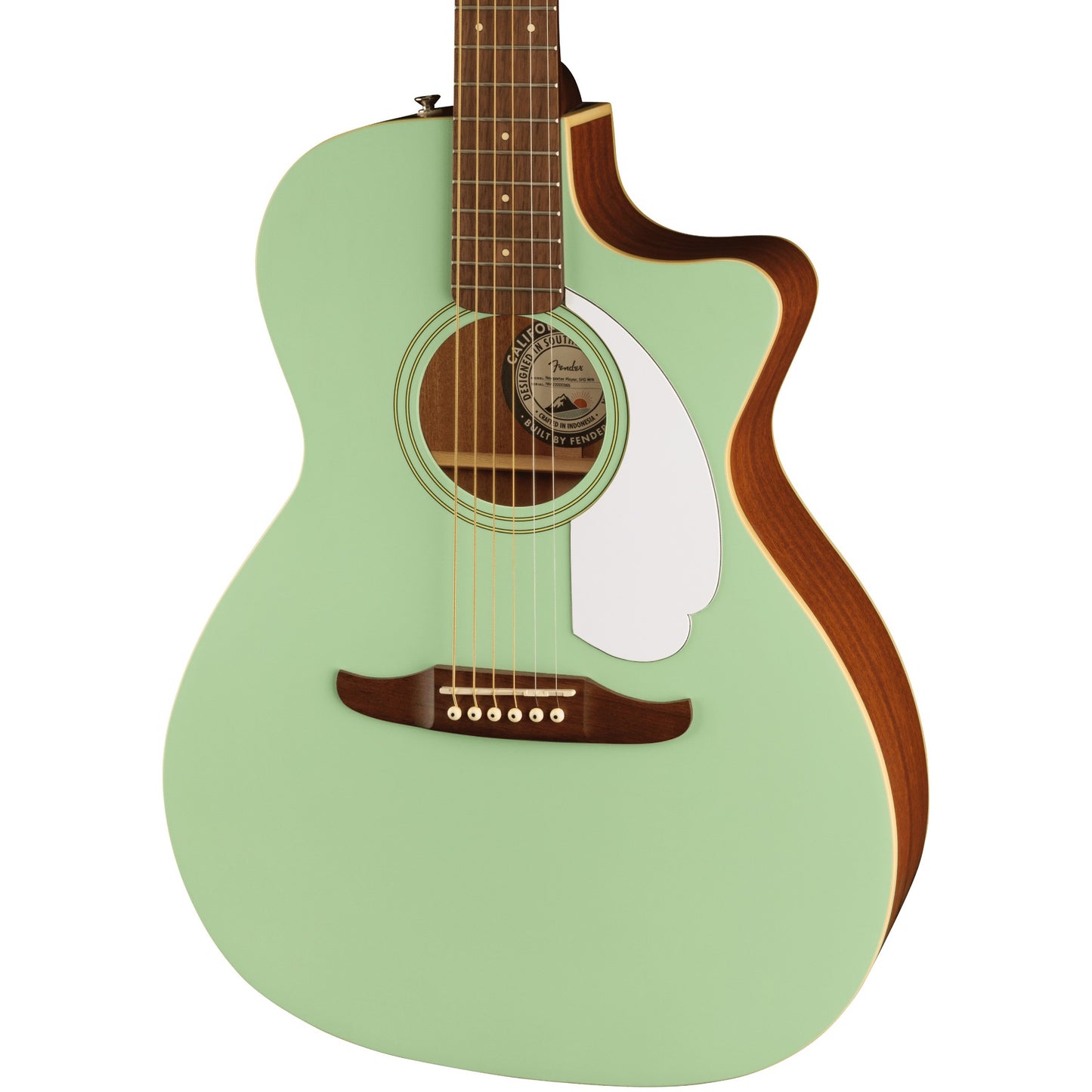 Fender Newporter Player Acoustic Electric Guitar - Surf Green