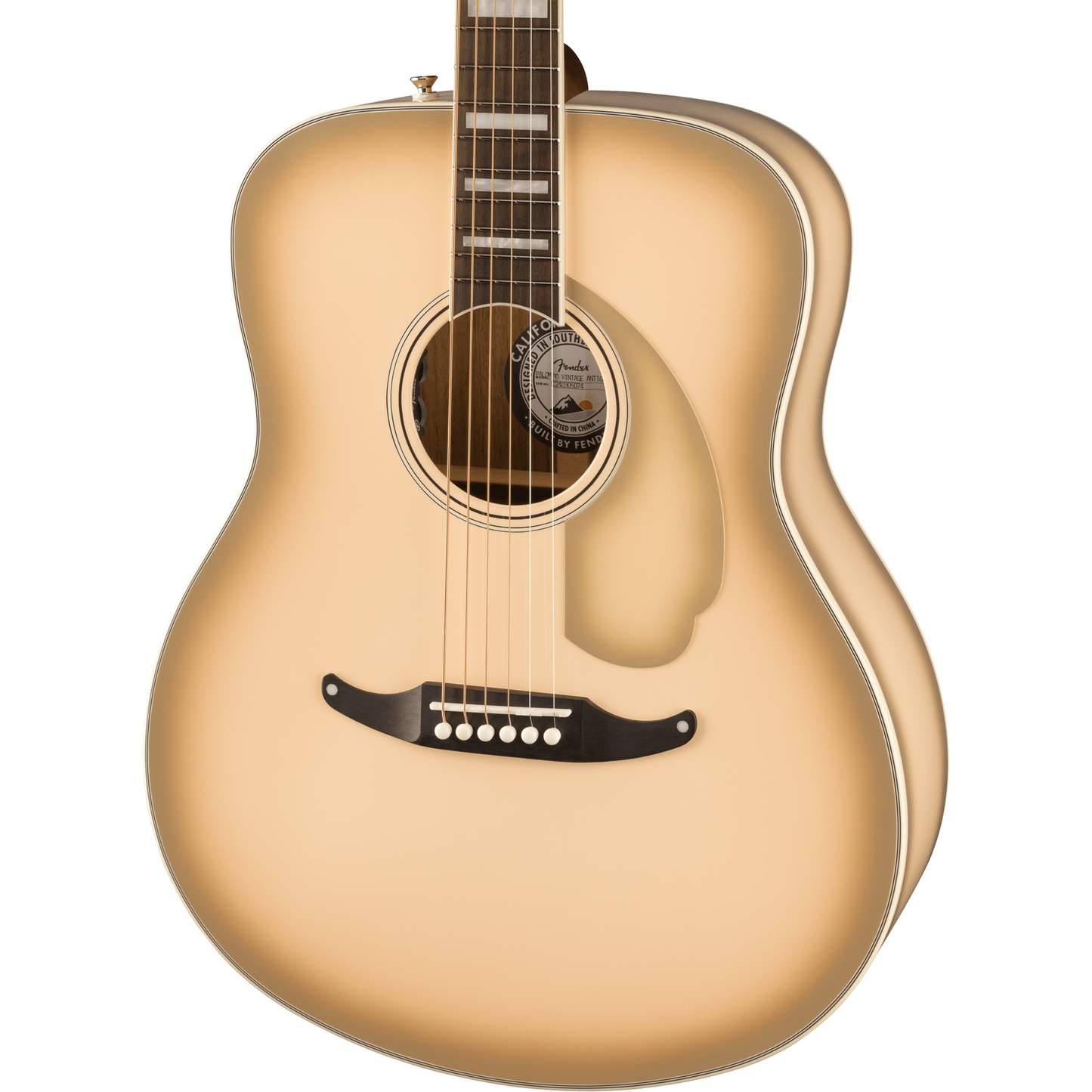 Fender Limited Edition California Vintage Palomino Acoustic Electric Guitar - Antigua Pickguard, Antigua