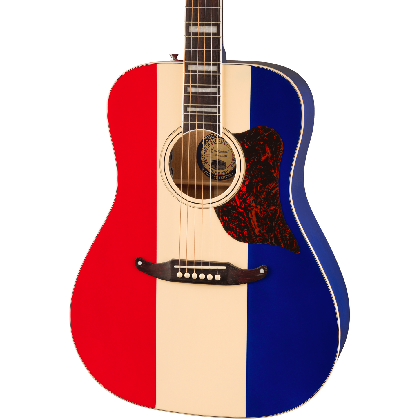 Fender Buck Owens Kingman Acoustic Electric Guitar - Red White and Blue