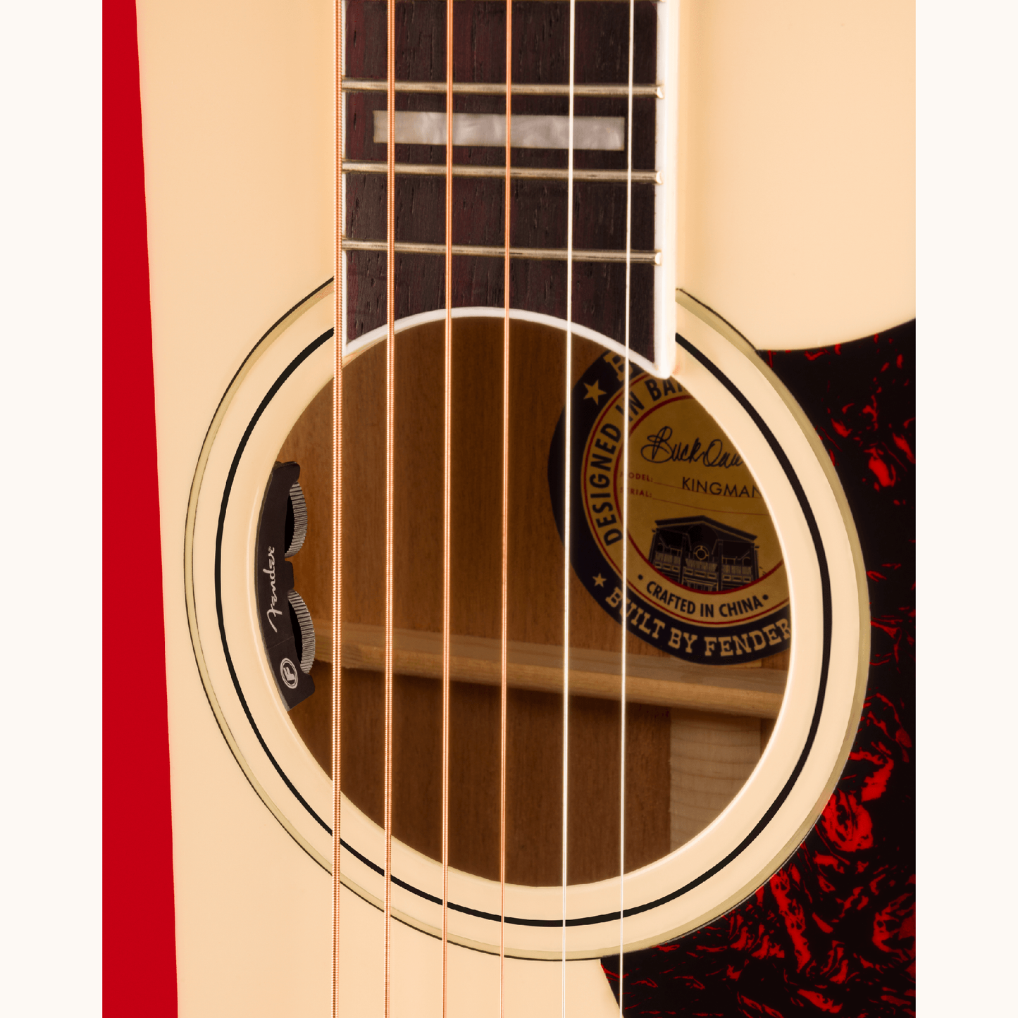 Fender Buck Owens Kingman Acoustic Electric Guitar - Red White and Blue