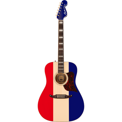 Fender Buck Owens Kingman Acoustic Electric Guitar - Red White and Blue