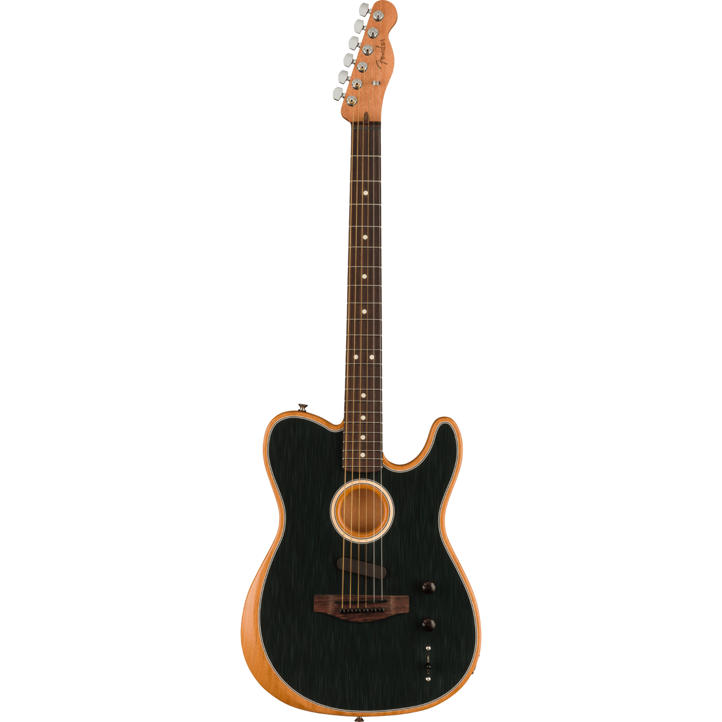 Fender Acoustasonic® Player Telecaster® Acoustic Electric Guitar, Brushed Black