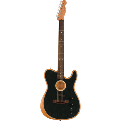 Fender Acoustasonic® Player Telecaster® Acoustic Electric Guitar, Brushed Black