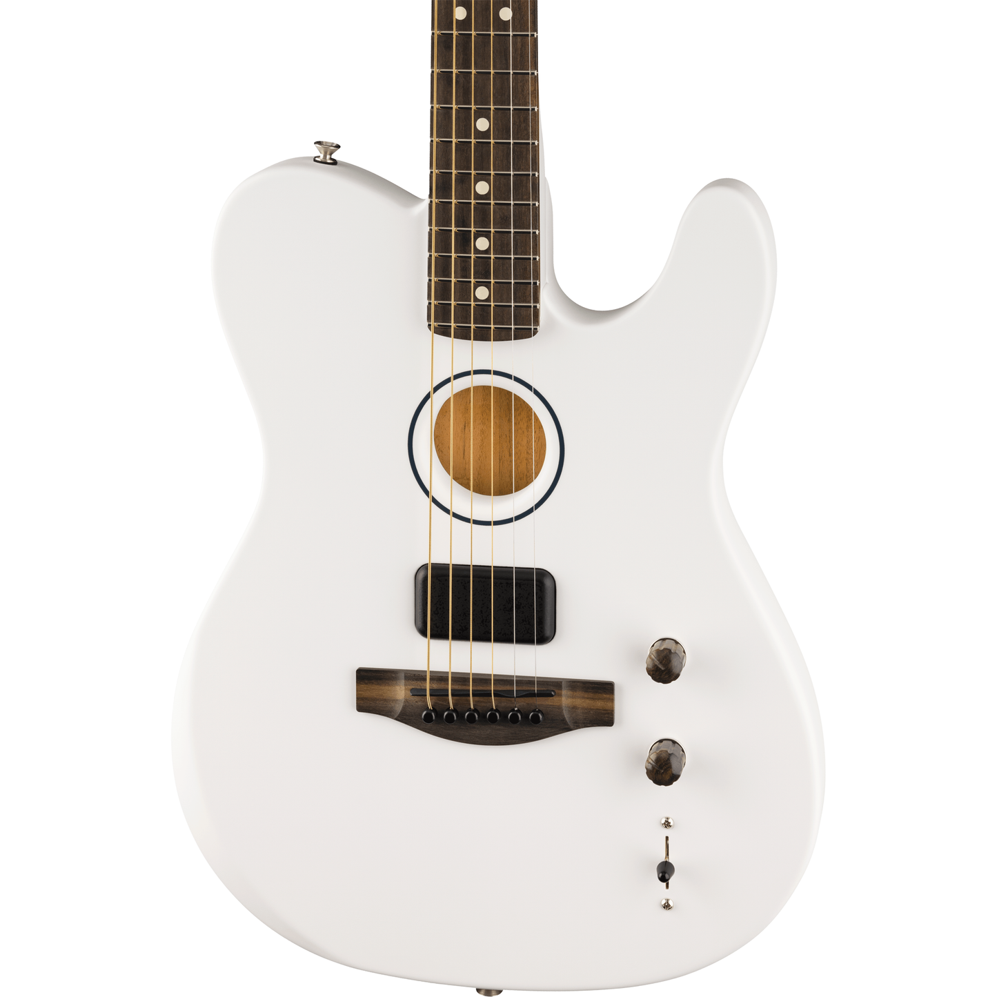 Fender Limited Edition Finneas American Acoustasonic Telecaster - Satin Arctic White