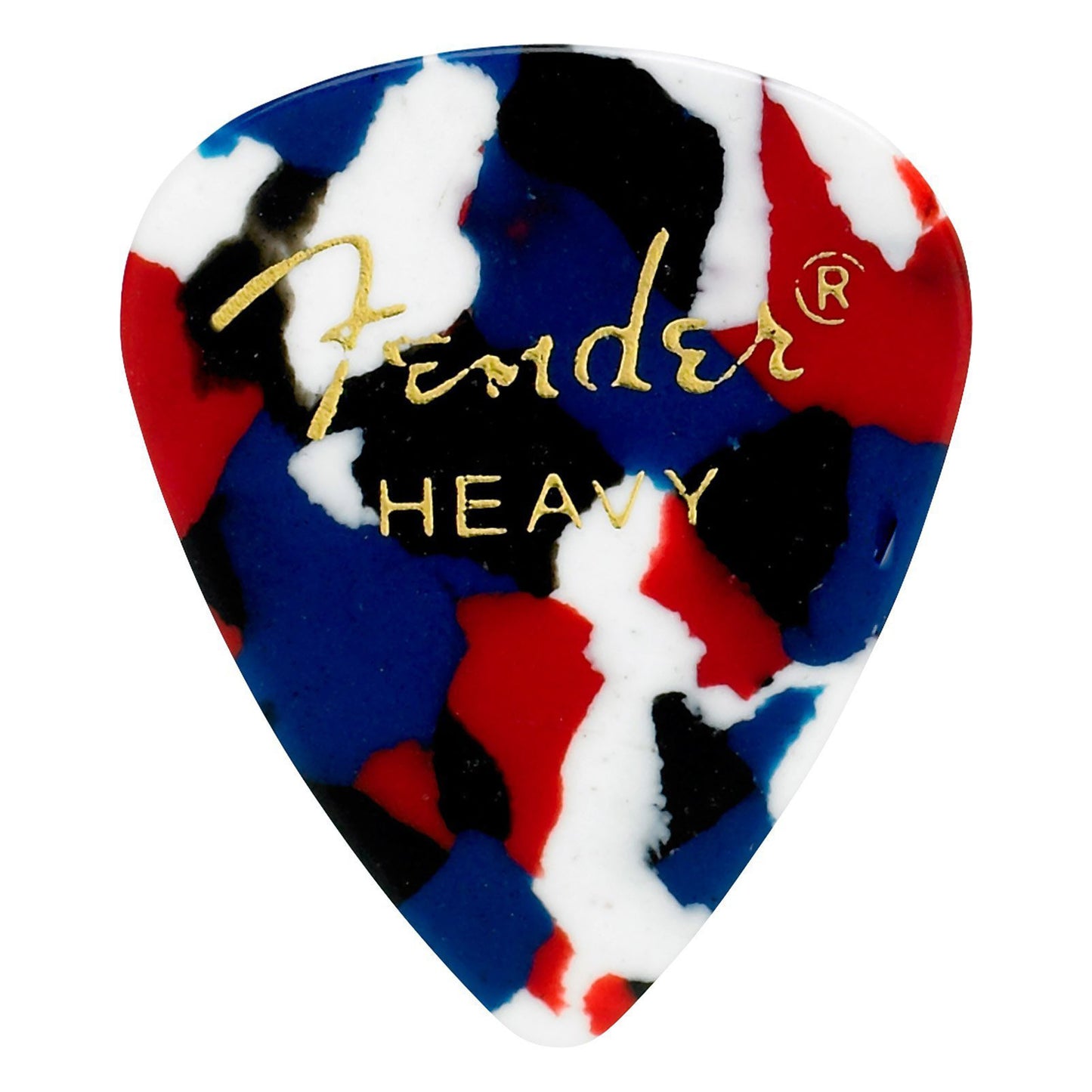 Fender 351 Classic Celluloid Guitar Picks 12-Pack - Confetti - Heavy