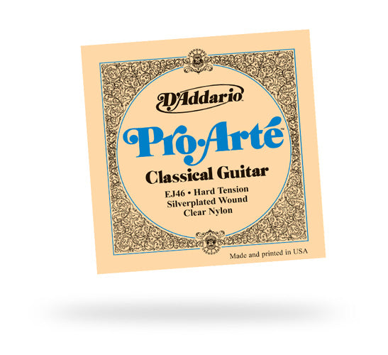 D'Addario Pro-Arte EJ46 Hard Silverplated Wound Classical Guitar