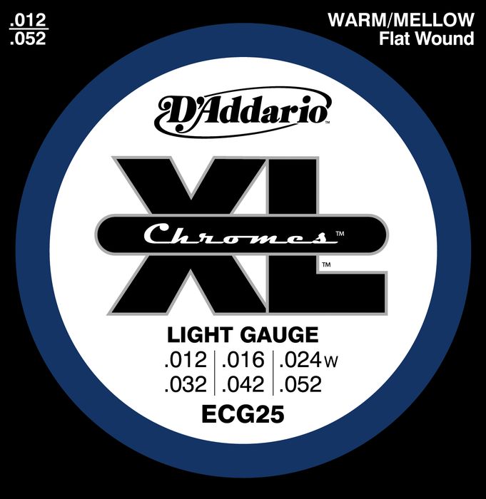 D'Addario ECG25 Chromes Light 12-52