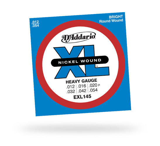 D'Addario EXL145 Heavy Plain 3rd 12-54