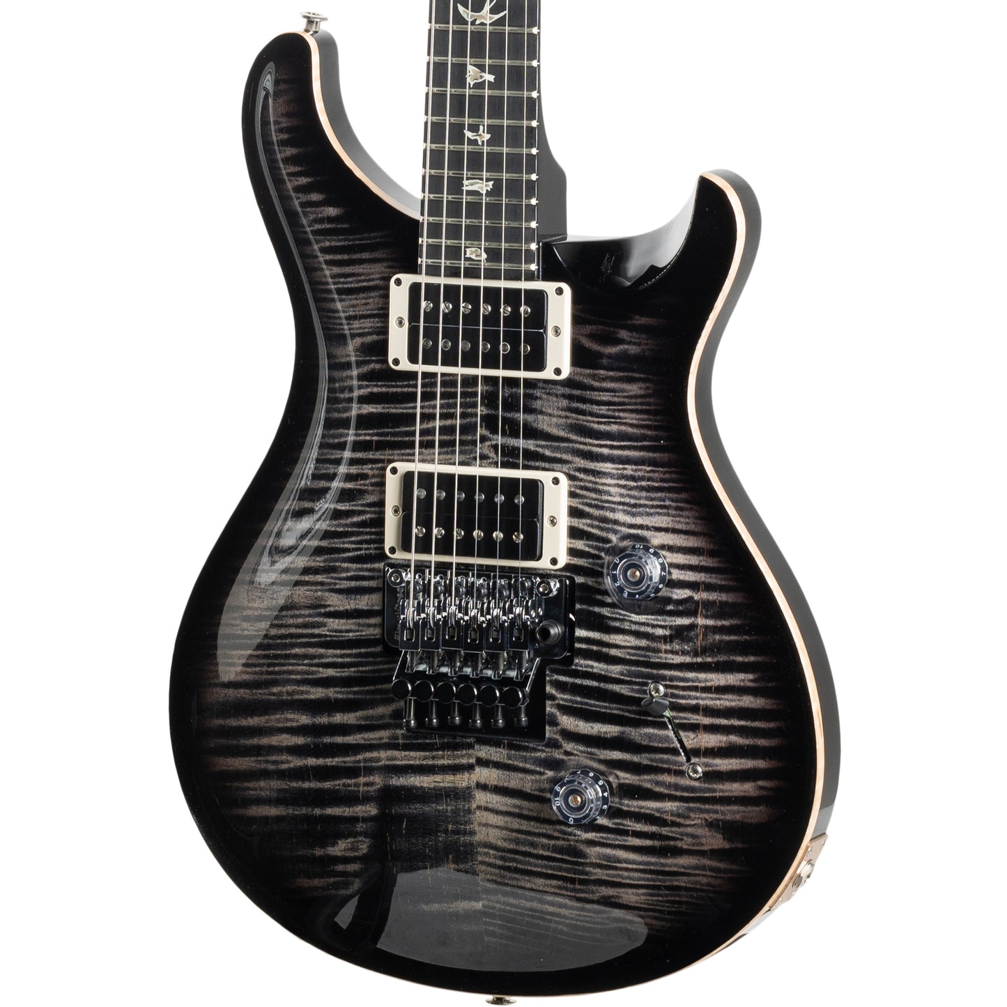 PRS 2023 Custom 24 Floyd Rose 10 Top Electric Guitar, Charcoal Burst