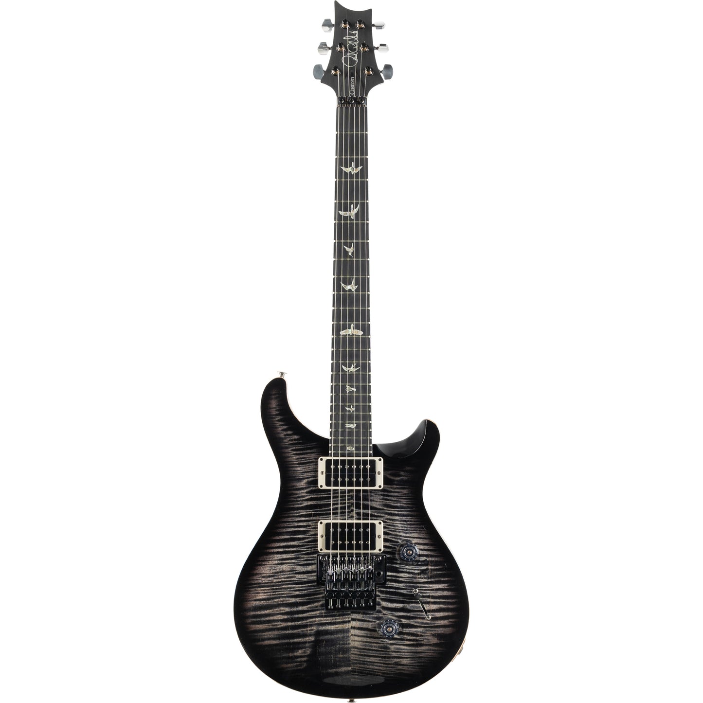 PRS 2023 Custom 24 Floyd Rose 10 Top Electric Guitar, Charcoal Burst