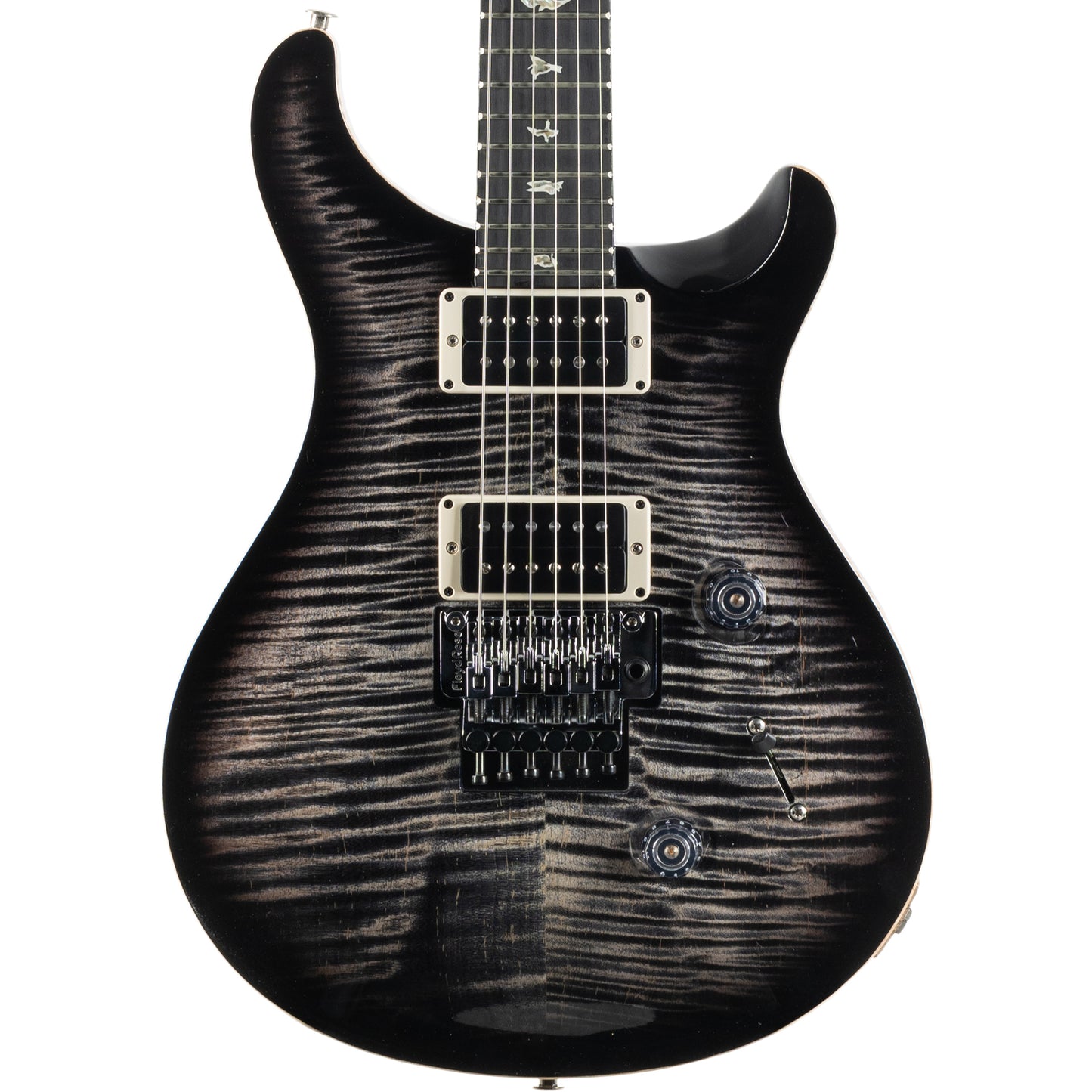 PRS 2023 Custom 24 Floyd Rose 10 Top Electric Guitar, Charcoal Burst