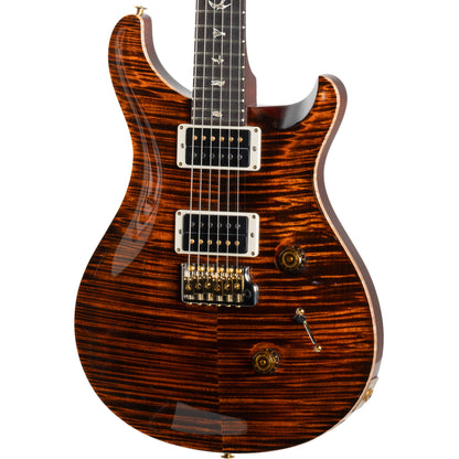 PRS Custom 24 10 Top Electric Guitar, Orange Tiger