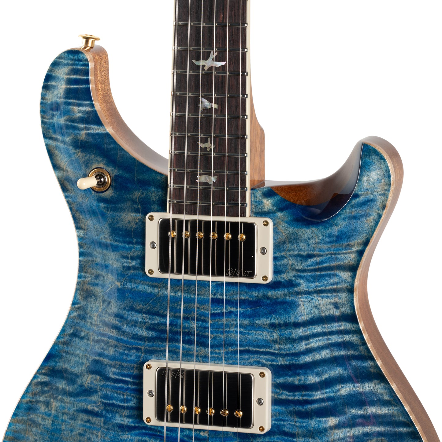 PRS McCarty 594 10 Top Electric Guitar, Faded Blue Jean