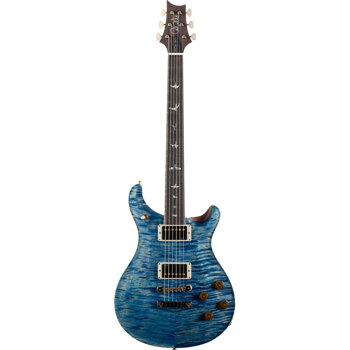 PRS McCarty 594 10 Top Electric Guitar, Faded Blue Jean