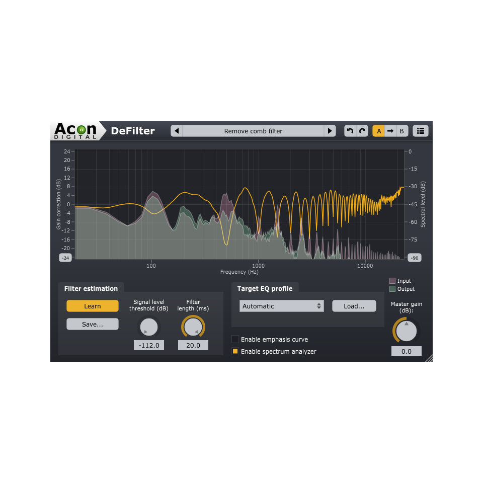 Acon Digital DeFilter Plug-in