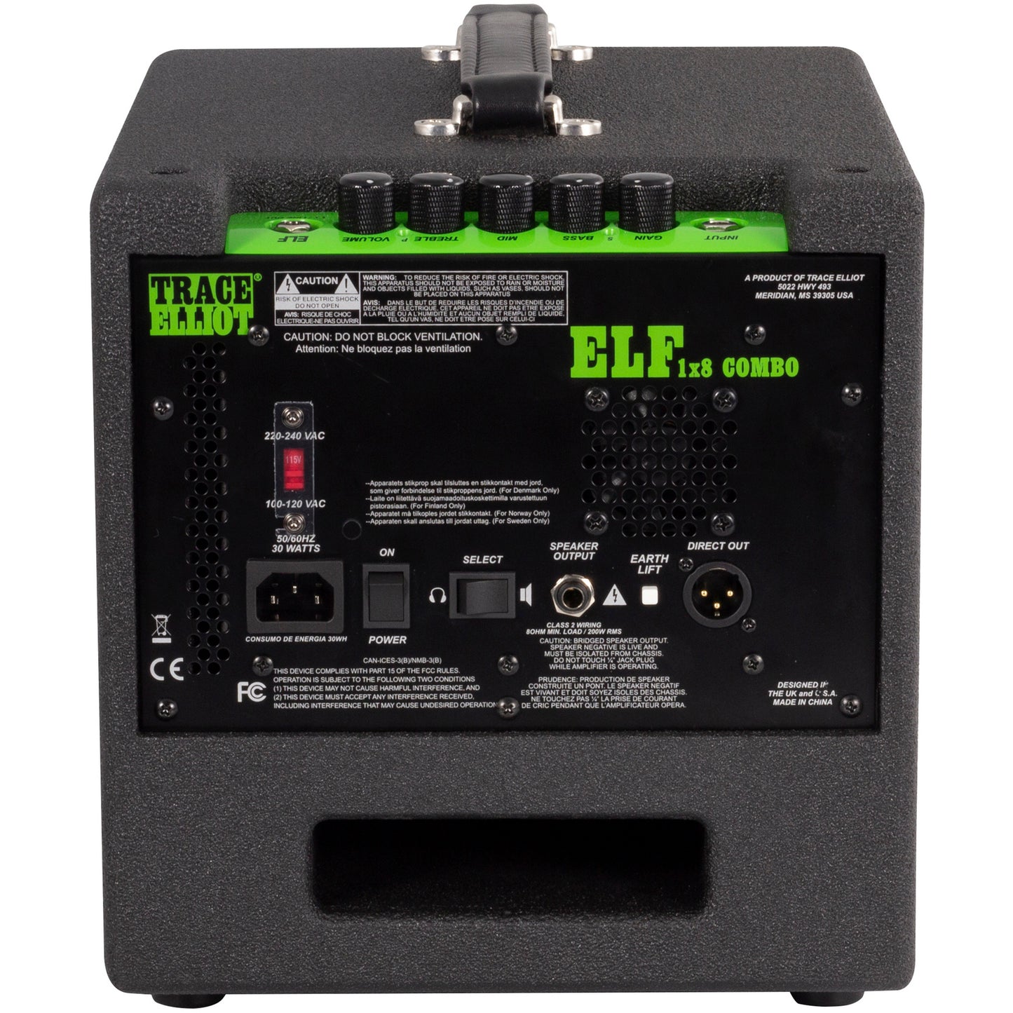 Trace Elliot Elf 1x8” 200-Watt 4-Ohm Combo Bass Amplifier