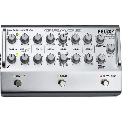 Grace Design Felix 2 Instrument Preamp/Blender - Silver