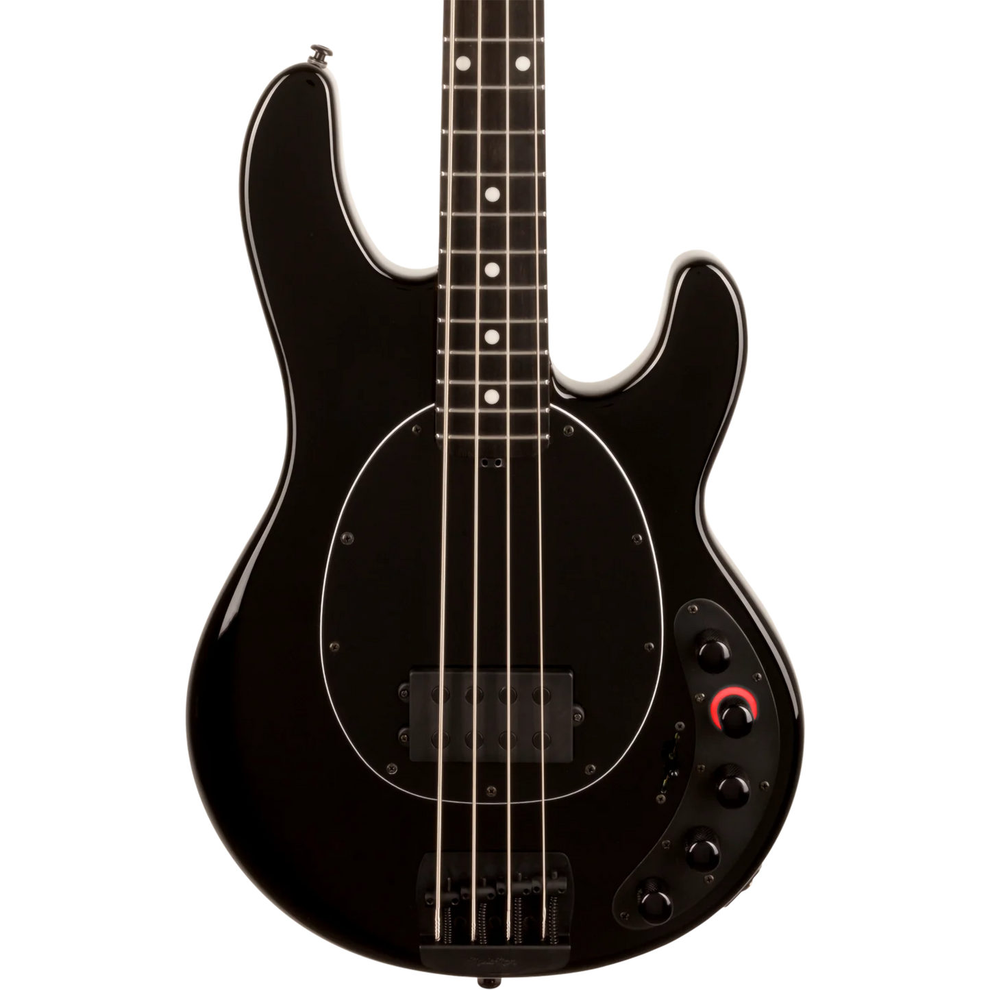 Ernie Ball Music Man Dark Ray Bass in Obsidian Black