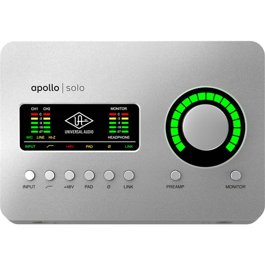 Universal Audio Apollo Solo TB3 Audio Interface (Desktop/Mac/Win/TB3)