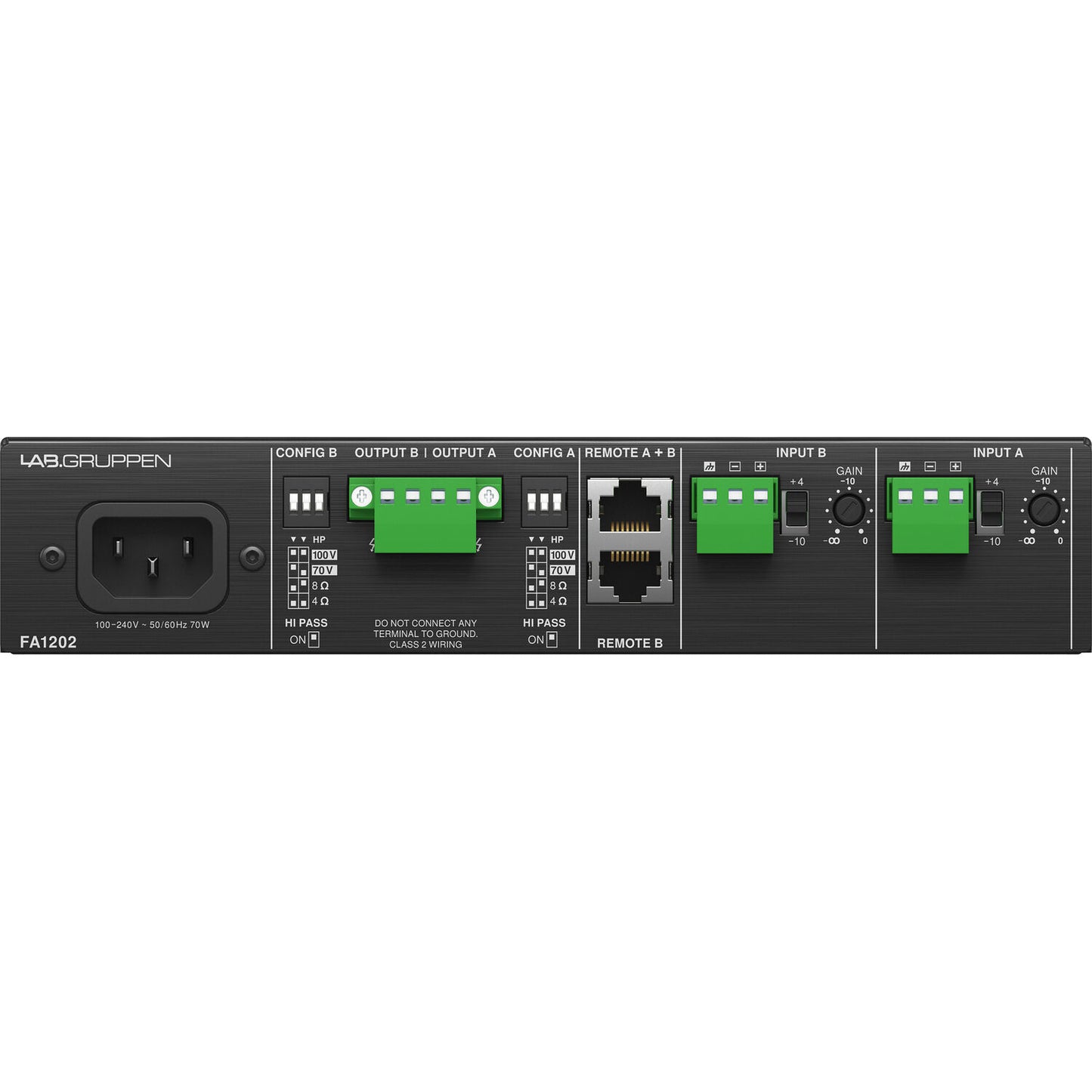 Lab Gruppen FA1202 2-120 Watt Per Channel Commercial Amplifier