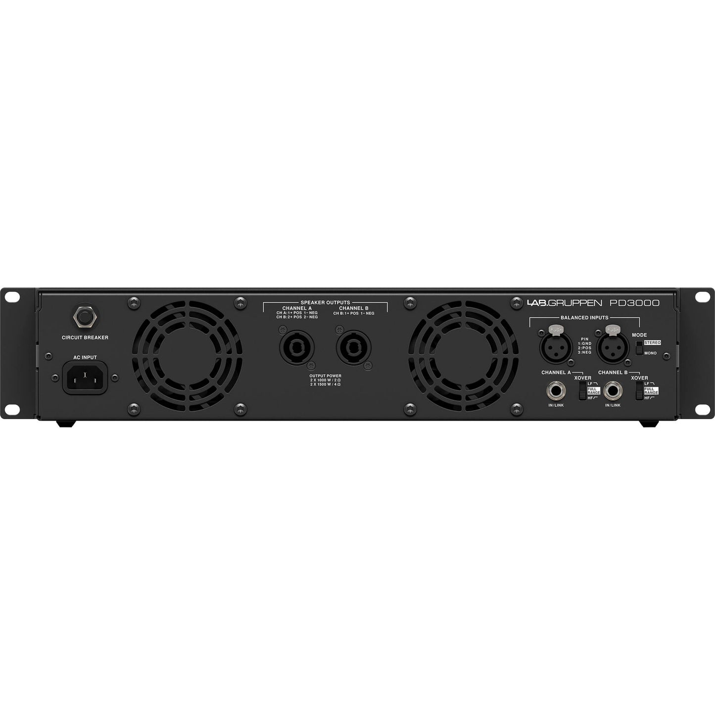 Lab Gruppen PD3000 Two-Channel 3000W Power Amplifier with SM-GO Power Management