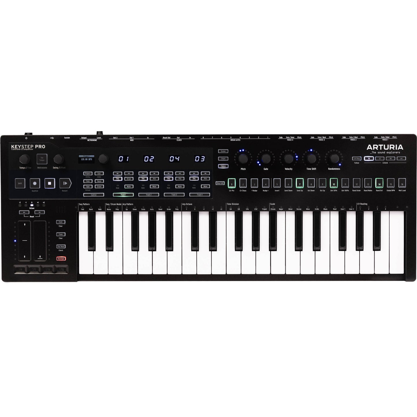 Arturia Keystep Pro Chroma Controller & Sequencer - Metallic Gray