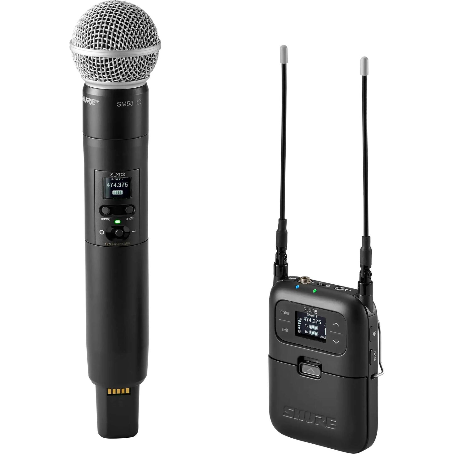 Shure SLXD25-SM58 Wireless System w/SM58 Handheld Transmitter - J52 Frequency