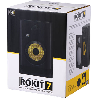 KRK Rokit 7 G5 7" 2-Way Active Studio Monitor, Black