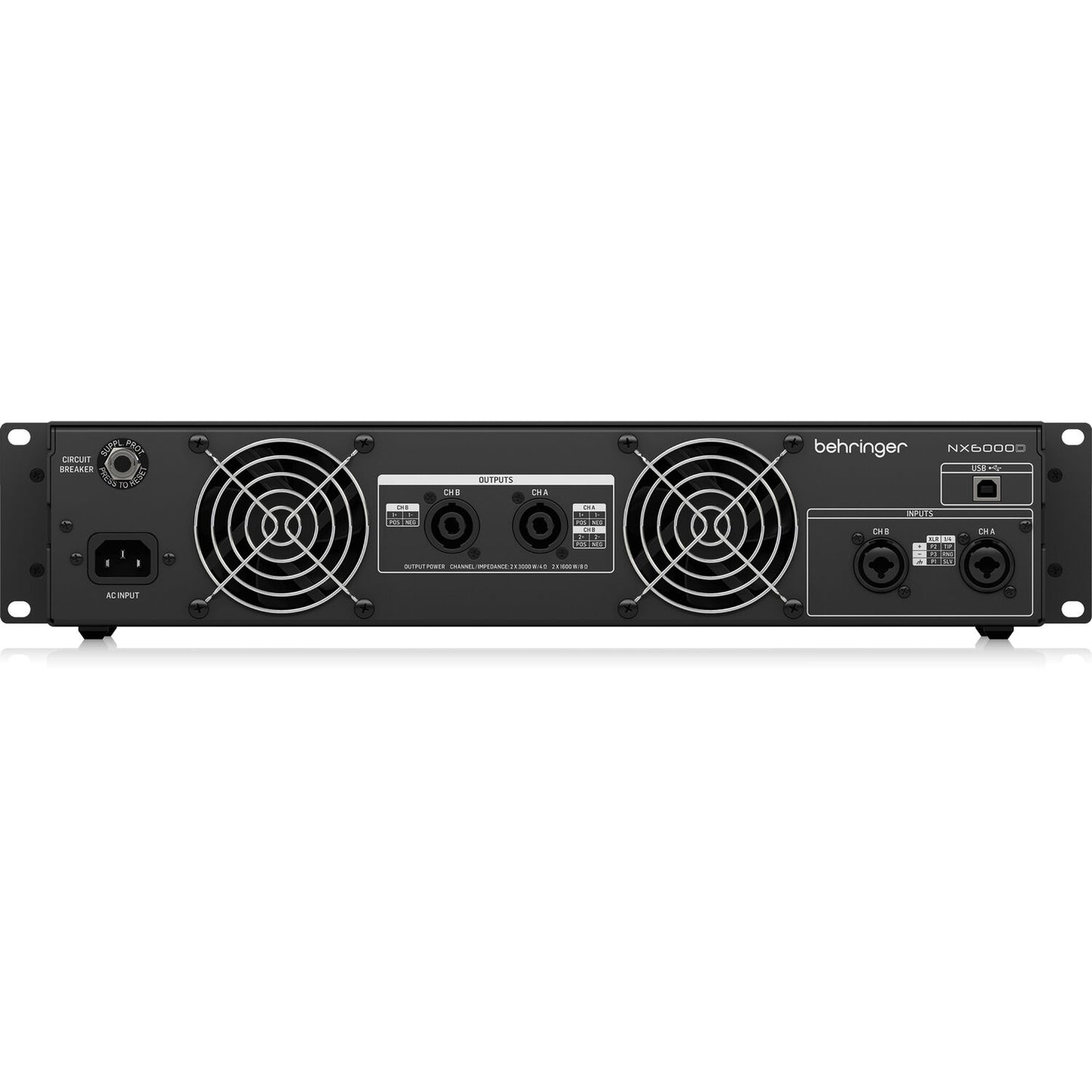 Behringer NX6000D 6000W 2-Channel Amplifier