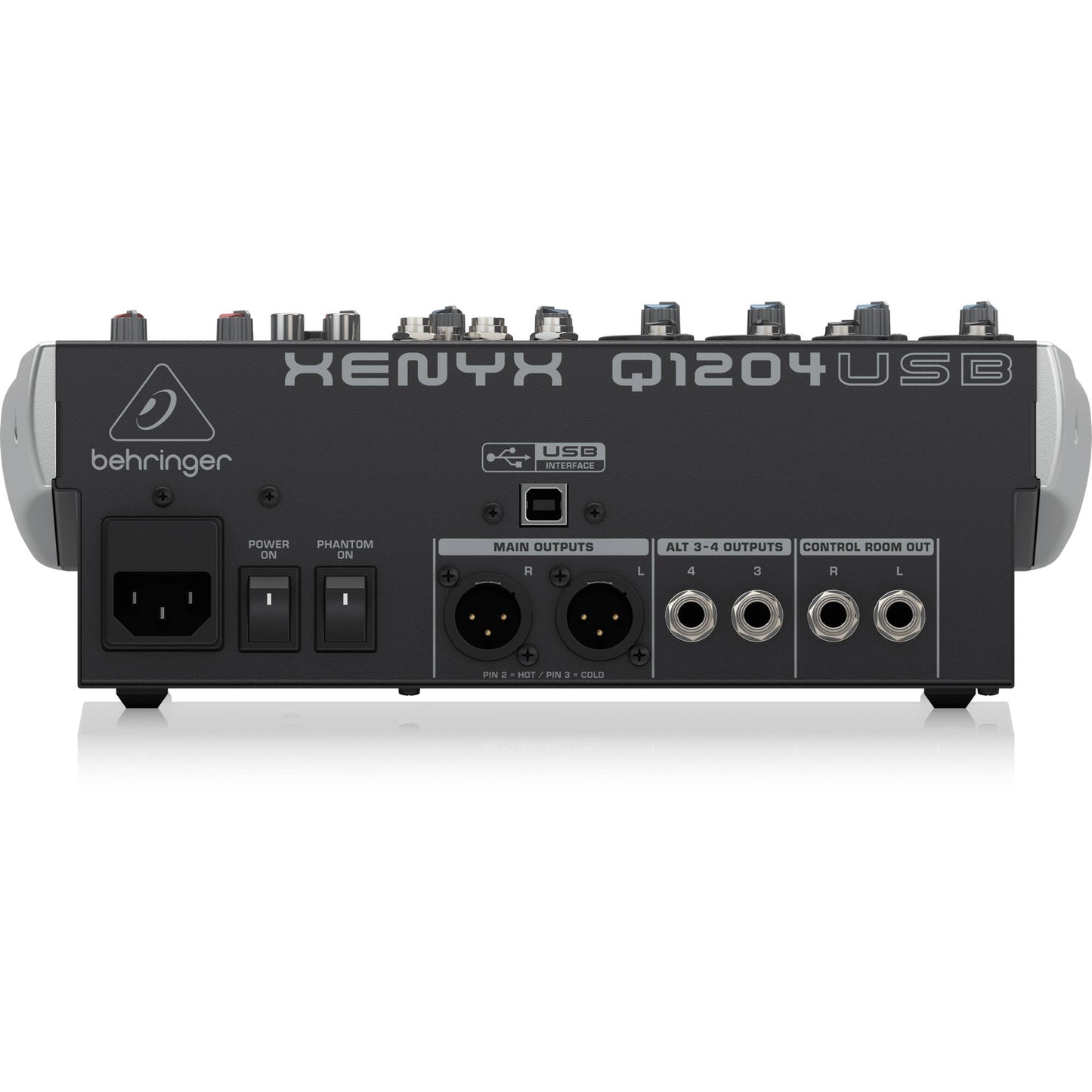 Behringer XENYX Q1204USB Analog Mixer with USB/Audio Interface - Wireless Ready