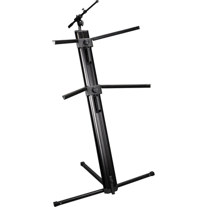 Gator Frameworks Column-Style Keyboard Stand with Mic Boom Arm and Gig Bag