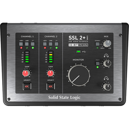 Solid State Logic SSL2+ MKII 2x4 USB-C Audio Interface