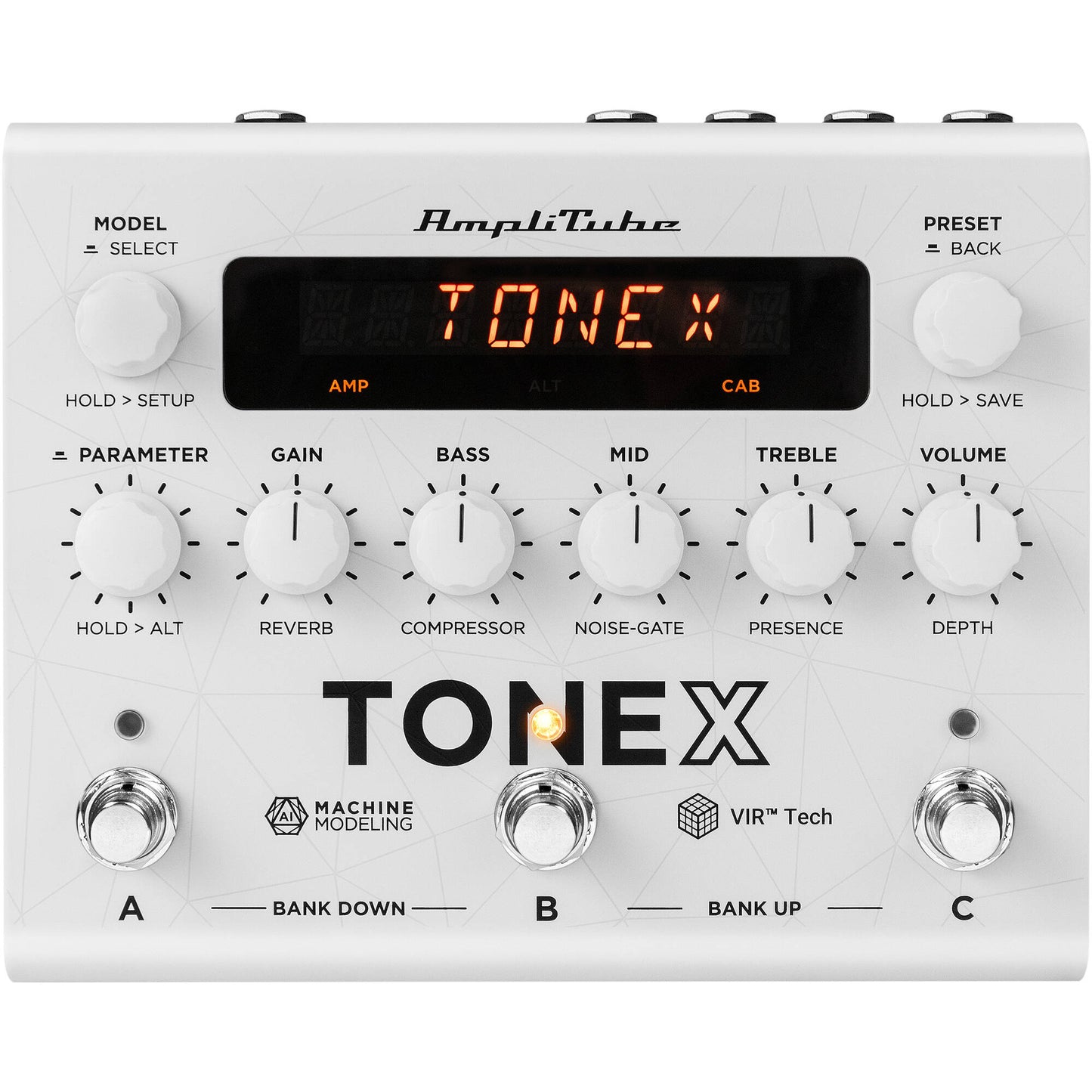 IK Multimedia TONEX Amplifier/Cabinet Modeler Pedal - Anniversary Edition White