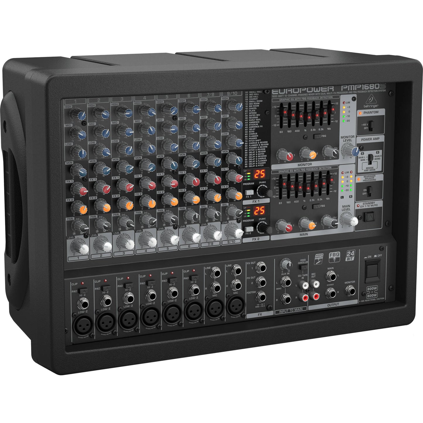 Behringer Europower PMP1680S 10-channel 1600W Powered Mixer