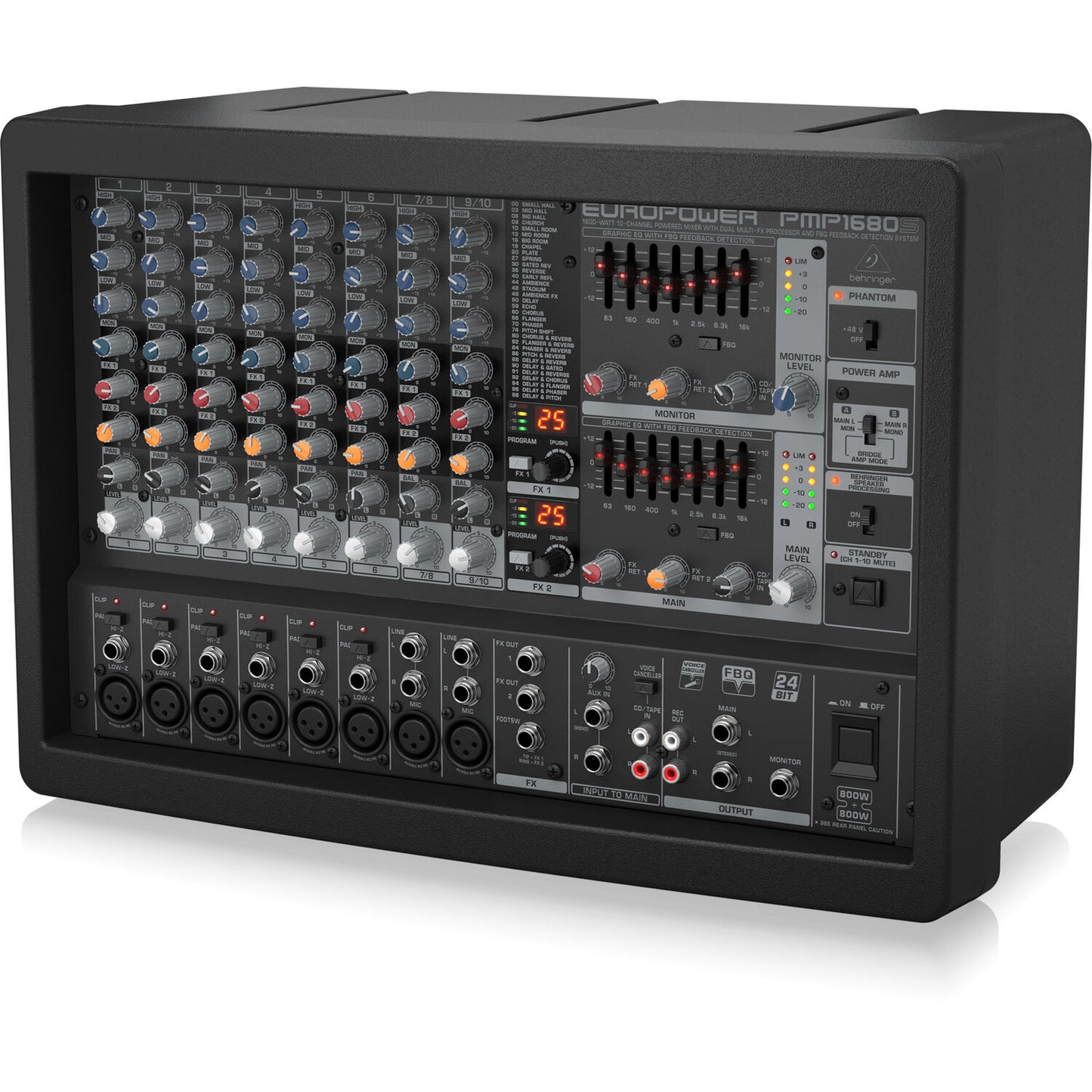 Behringer Europower PMP1680S 10-channel 1600W Powered Mixer